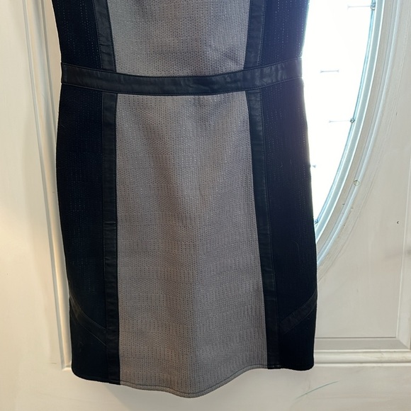 NWT SUGARLIPS Black Gray Panel Pencil Dress Women Size Small - Picture 5 of 7
